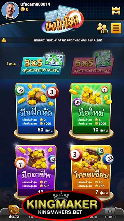 วิธีเล่น Bingo Roll